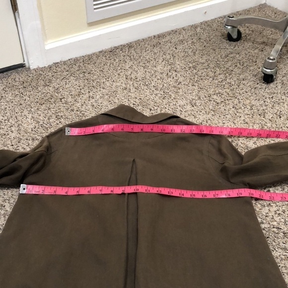 O’Neill Utility Jacket Size Small Olive Green Cotton Ramie Linen Blend - Picture 8 of 10